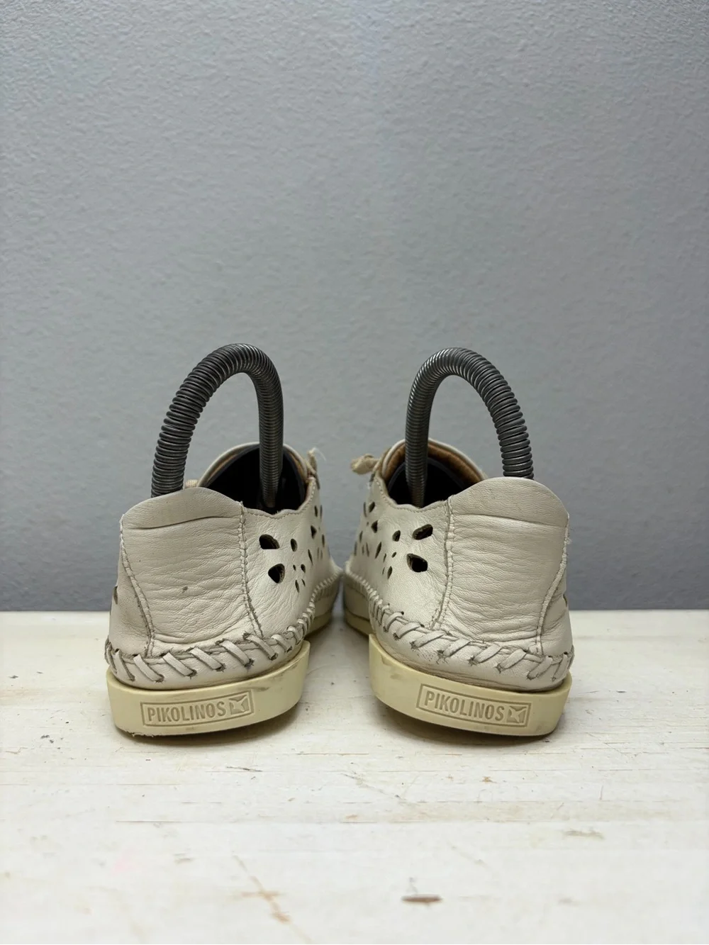 Pikolinos White Leather Soller W8B-6550 Shoes Size 36